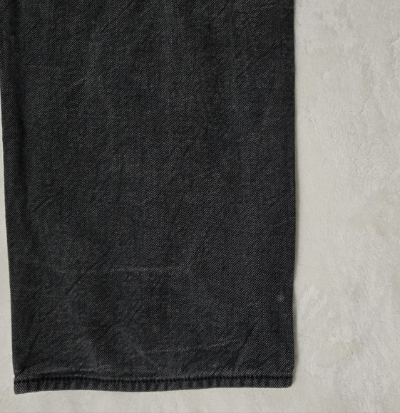 Levi's 501 Men's Jeans Dark Gray Size 40/30 Straight Leg Stylish Distressed - Picture 8 of 11